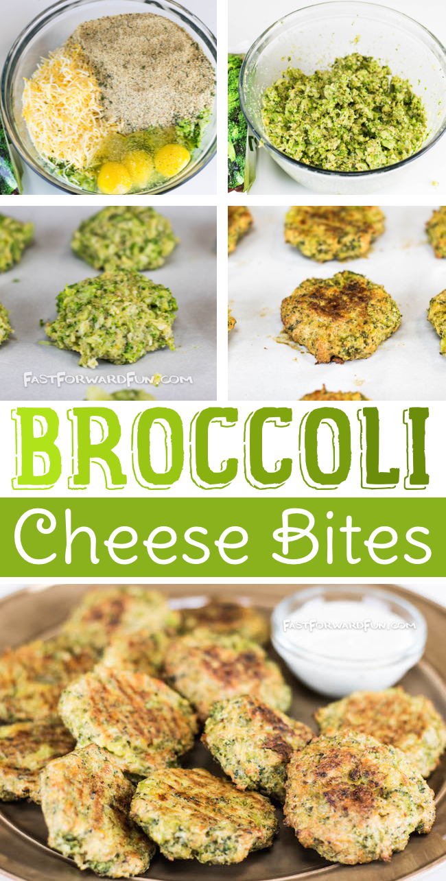 Broccoli Cheese Bites -- Kids love these!! (quick video tutorial and step-by-step photos). Fast Forward Fun