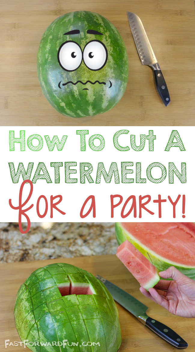 A better way to cut a watermelon for a crowd! {Funny Video Tutorial}