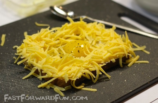 Cheesy Egg Toast -- Easy and delish!