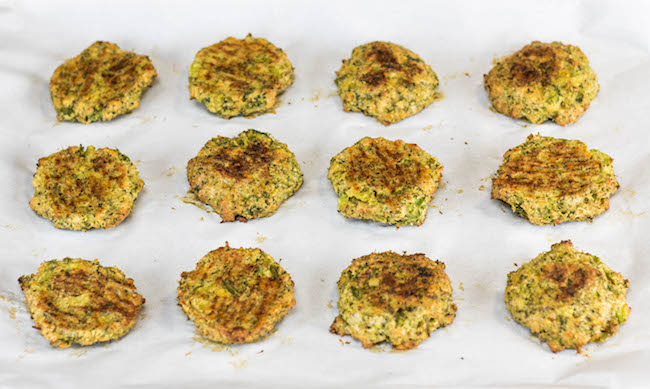 Broccoli Cheese Bites right out of the oven. SO GOOD! Kids love these.