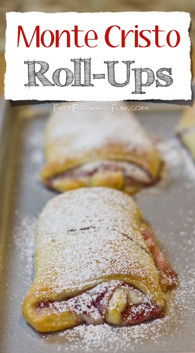 Easy Monte Cristo Roll-Up Recipe made with Pillsbury Crescent Rolls! (super fun video tutorial and step-by-step photos)