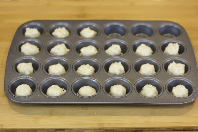 Make cookie cups with a muffin tin and cookie dough!