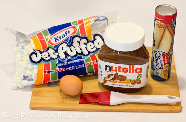 Nutella Pastry Pocket Ingredients