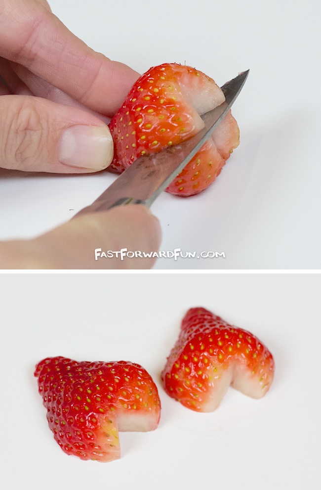 Cute food idea for kids! Chocolate Strawberry Ladybugs
