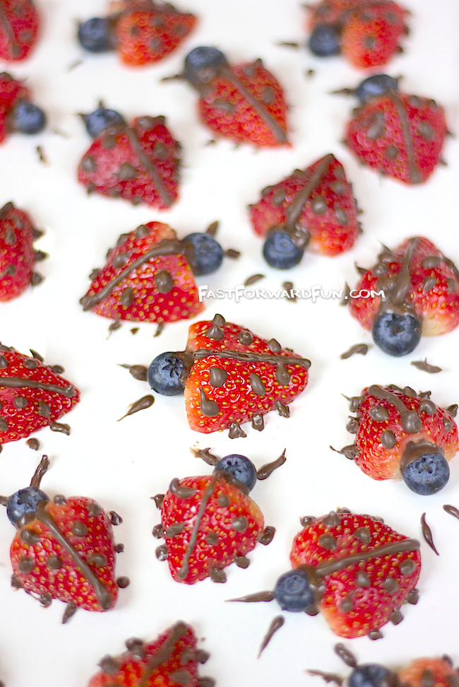 Chocolate Strawberry Ladybugs